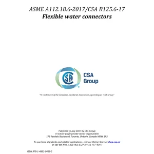 ASME A112.18.6-2017/CSA B125.6-17 (R2021) pdf