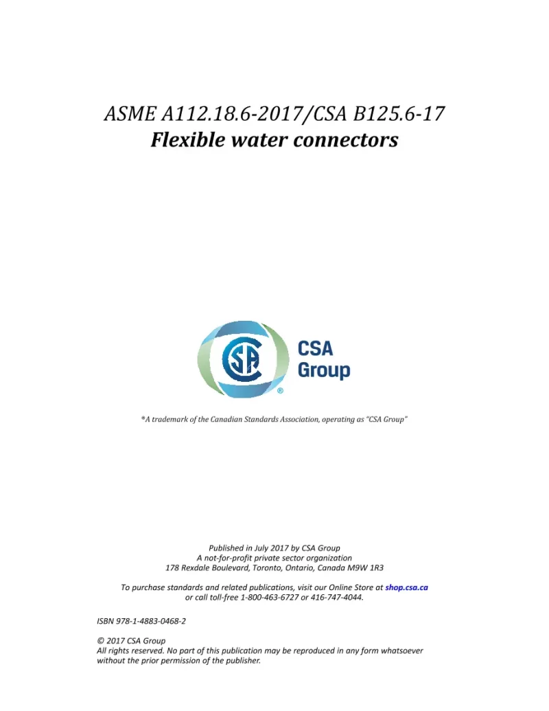 ASME A112.18.6-2017/CSA B125.6-17 (R2021) pdf