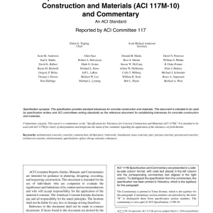 ACI 117M-10 (R2015) pdf