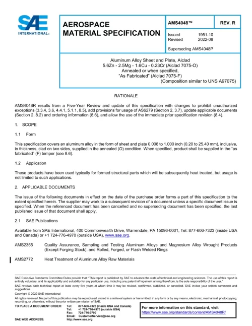 SAE AMS4048R pdf