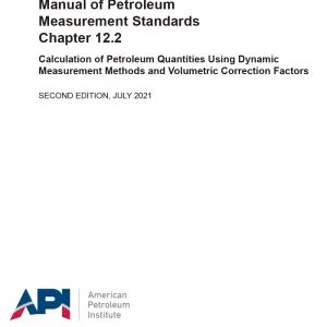 API Manual of Petroleum Measurement Standards Chapter 12.2 PDF