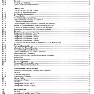 SAE AS9100D Standard PDF