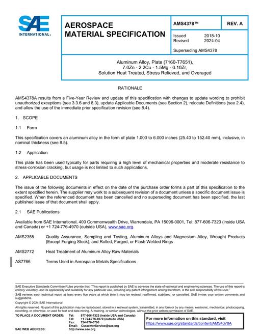 SAE AMS4378A pdf